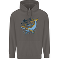 A Naked Banana Freezing Cold in Bed Mens 80% Cotton Hoodie Charcoal