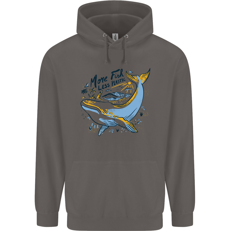 A Naked Banana Freezing Cold in Bed Mens 80% Cotton Hoodie Charcoal