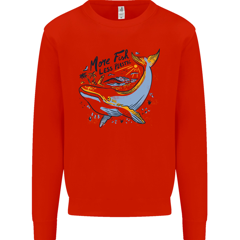 A Naked Banana Freezing Cold in Bed Mens Sweatshirt Jumper Bright Red