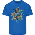 A Nest of Colourful Snakes Mens Cotton T-Shirt Tee Top Royal Blue