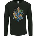A Nest of Colourful Snakes Mens Long Sleeve T-Shirt Black