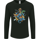 A Nest of Colourful Snakes Mens Long Sleeve T-Shirt Black