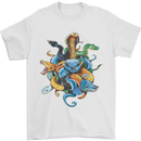 A Nest of Colourful Snakes Mens T-Shirt 100% Cotton White