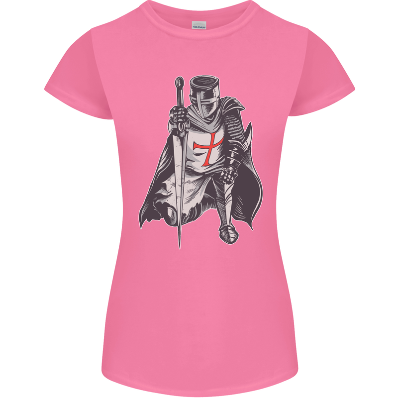 A Nights Templar St Georges Day England Womens Petite Cut T-Shirt