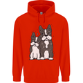 A Pair of Bulldogs Childrens Kids Hoodie Bright Red