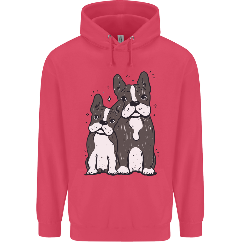 A Pair of Bulldogs Childrens Kids Hoodie Heliconia