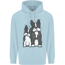 A Pair of Bulldogs Childrens Kids Hoodie Light Blue