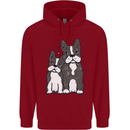 A Pair of Bulldogs Childrens Kids Hoodie Red