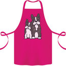 A Pair of Bulldogs Cotton Apron 100% Organic Pink