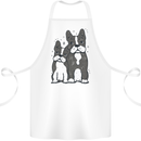 A Pair of Bulldogs Cotton Apron 100% Organic White