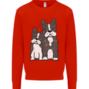 A Pair of Bulldogs Kids Sweatshirt Jumper Bright Red