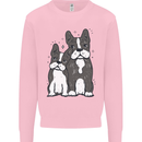 A Pair of Bulldogs Kids Sweatshirt Jumper Light Pink