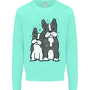 A Pair of Bulldogs Kids Sweatshirt Jumper Peppermint