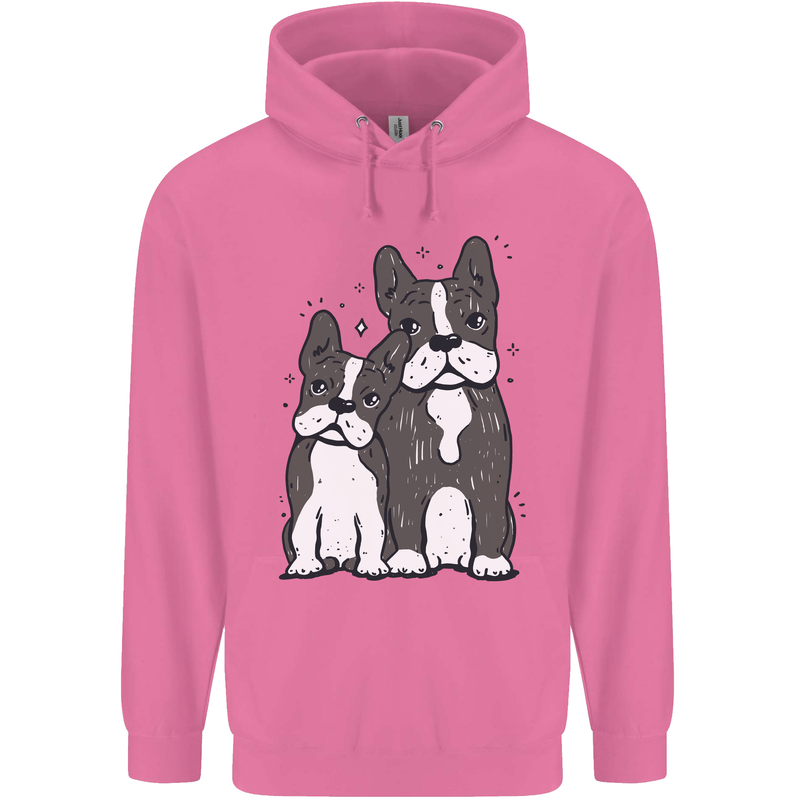 A Pair of Bulldogs Mens 80% Cotton Hoodie Azelea
