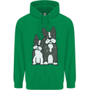 A Pair of Bulldogs Mens 80% Cotton Hoodie Irish Green