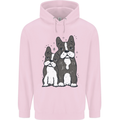 A Pair of Bulldogs Mens 80% Cotton Hoodie Light Pink