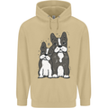 A Pair of Bulldogs Mens 80% Cotton Hoodie Sand
