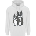 A Pair of Bulldogs Mens 80% Cotton Hoodie White