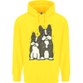 A Pair of Bulldogs Mens 80% Cotton Hoodie Yellow