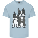 A Pair of Bulldogs Mens Cotton T-Shirt Tee Top Light Blue