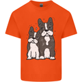 A Pair of Bulldogs Mens Cotton T-Shirt Tee Top Orange