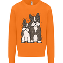 A Pair of Bulldogs Mens Sweatshirt Jumper Orange