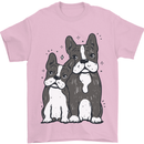 A Pair of Bulldogs Mens T-Shirt 100% Cotton Light Pink