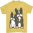 A Pair of Bulldogs Mens T-Shirt 100% Cotton Yellow