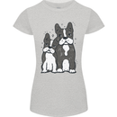 A Pair of Bulldogs Womens Petite Cut T-Shirt Sports Grey