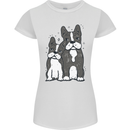 A Pair of Bulldogs Womens Petite Cut T-Shirt White