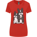 A Pair of Bulldogs Womens Wider Cut T-Shirt Red