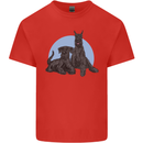 A Pair of Schnauzer Gigantes Dog Kids T-Shirt Childrens Red