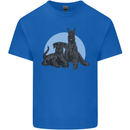 A Pair of Schnauzer Gigantes Dog Kids T-Shirt Childrens Royal Blue