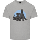A Pair of Schnauzer Gigantes Dog Kids T-Shirt Childrens Sports Grey