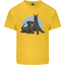 A Pair of Schnauzer Gigantes Dog Kids T-Shirt Childrens Yellow