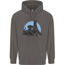 A Pair of Schnauzer Gigantes Dog Mens 80% Cotton Hoodie Charcoal