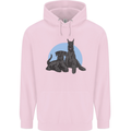 A Pair of Schnauzer Gigantes Dog Mens 80% Cotton Hoodie Light Pink