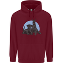 A Pair of Schnauzer Gigantes Dog Mens 80% Cotton Hoodie Maroon