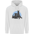 A Pair of Schnauzer Gigantes Dog Mens 80% Cotton Hoodie White
