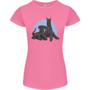 A Pair of Schnauzer Gigantes Dog Womens Petite Cut T-Shirt Azalea