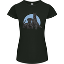 A Pair of Schnauzer Gigantes Dog Womens Petite Cut T-Shirt Black