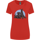 A Pair of Schnauzer Gigantes Dog Womens Wider Cut T-Shirt Red