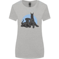 A Pair of Schnauzer Gigantes Dog Womens Wider Cut T-Shirt Sports Grey