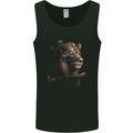 A Pensive Lion in the Desert Mens Vest Tank Top Black