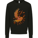 A Pheonix Rising From the Ashes Kids Sweatshirt Jumper Black
