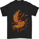 A Pheonix Rising From the Ashes Mens T-Shirt 100% Cotton Black