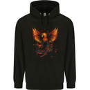 A Phoenix Rising From the Flames Fantasy Childrens Kids Hoodie Black