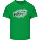 A Pike Fish Drawing Fishing Fisherman Mens Cotton T-Shirt Tee Top Irish Green