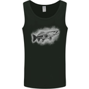 A Pike Fish Drawing Fishing Fisherman Mens Vest Tank Top Black