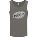 A Pike Fish Drawing Fishing Fisherman Mens Vest Tank Top Charcoal